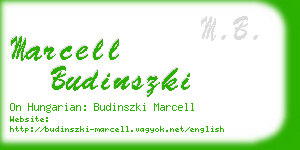 marcell budinszki business card